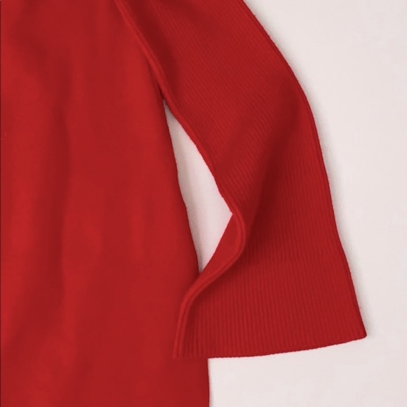 Anthropologie Elise Ribbed Tunic In Red - Picture 8 of 9
